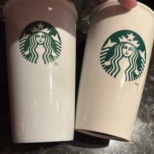 Starbucks Green Logo Ceramic Cups 10oz size each